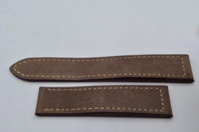 Pulsera de cuero de becerro Graham 22MM para cierre plegable 20MM nueva 5 Foto 1 de 2