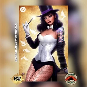 ZATANNA #1 NATHAN SZERDY EXCLUSIVE COMICS TATTOO FOIL VIRGIN VARIANT DC COMICS - Picture 1 of 1