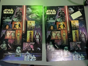 2007 30th Anniversary Set USPS Star Wars 41 cent Postage Stamp Sheets TWO SHEETS - Picture 1 of 7