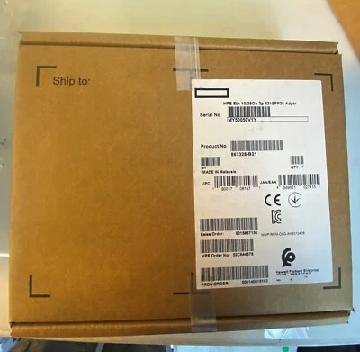 HPE ETHERNET 10/25GB 2-PORT ADAPTER 867328-B21 869570-001 - Image 1 of 2