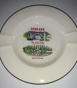 New Vintage 5" Spokane Washington "Ashtray" EC - Picture 1 of 3