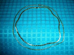 Two lovely vintage goldtone necklaces -one is 20-1/2 inches, the other 18-1/4.