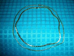 Two lovely vintage goldtone necklaces -one is 20-1/2 inches, the other 18-1/4.