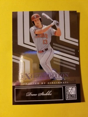 DREW STUBBS * RC ROOKIE #19 CINCINNATI REDS * 2007 DONRUSS ELITE EXTRA EDITION - Image 1 of 3