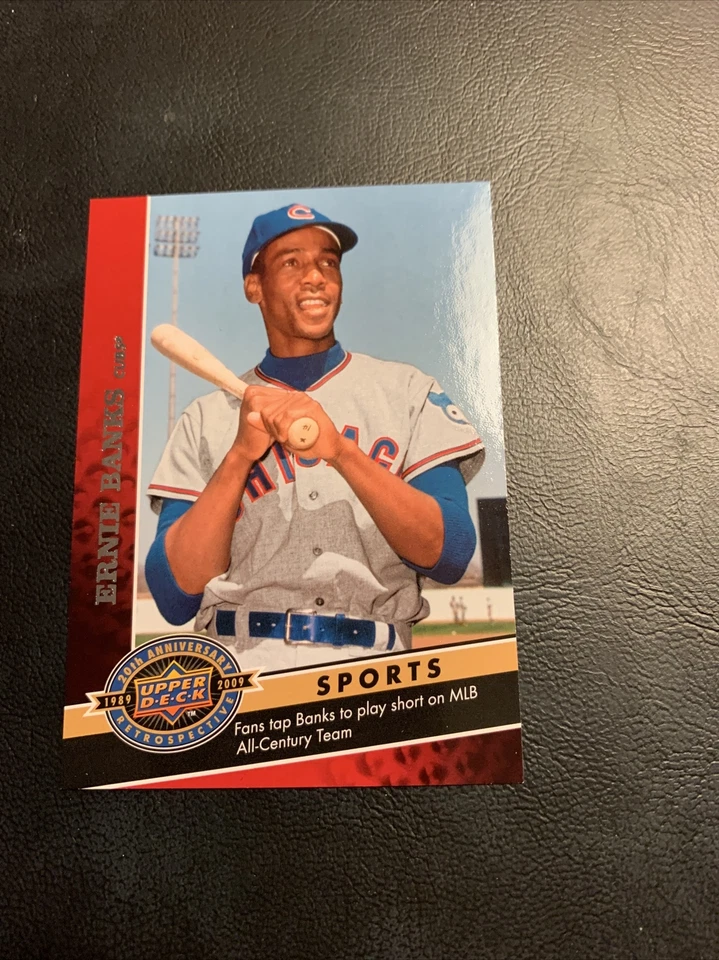 Cb8 #1336 Ernie banks Chicago Cubs 2009 upper deck 20th anniversary￼ - Image 1 of 2