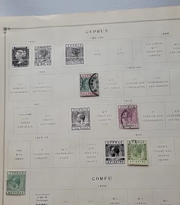 4 estampillas antiguas usadas de Chipre. A partir de 1903. Foto 1 de 4