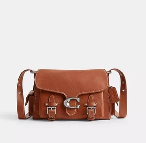 Neu mit Etikett❤️ Coach Western Tabby silber/brüniert bernsteinfarben CT721 weiches Leder Umhängetasche - Bild 1 von 10