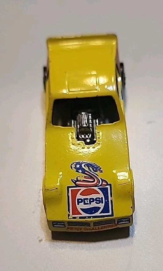Hot Wheels винтажный Pepsi Challenger желтый Don змея Prudhomme BW Малайзия 1982 - Изображение 1 из 4