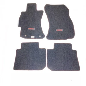 2015-2019 SUBARU WRX FRONT & REAR CARPET FLOOR MATS W/ RED STITCHING OEM - Picture 1 of 6