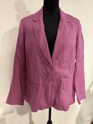 J. Jill Women’s Wild Orchid Linen Blazer Petite Size Small Retail $139 - Image 1 of 4