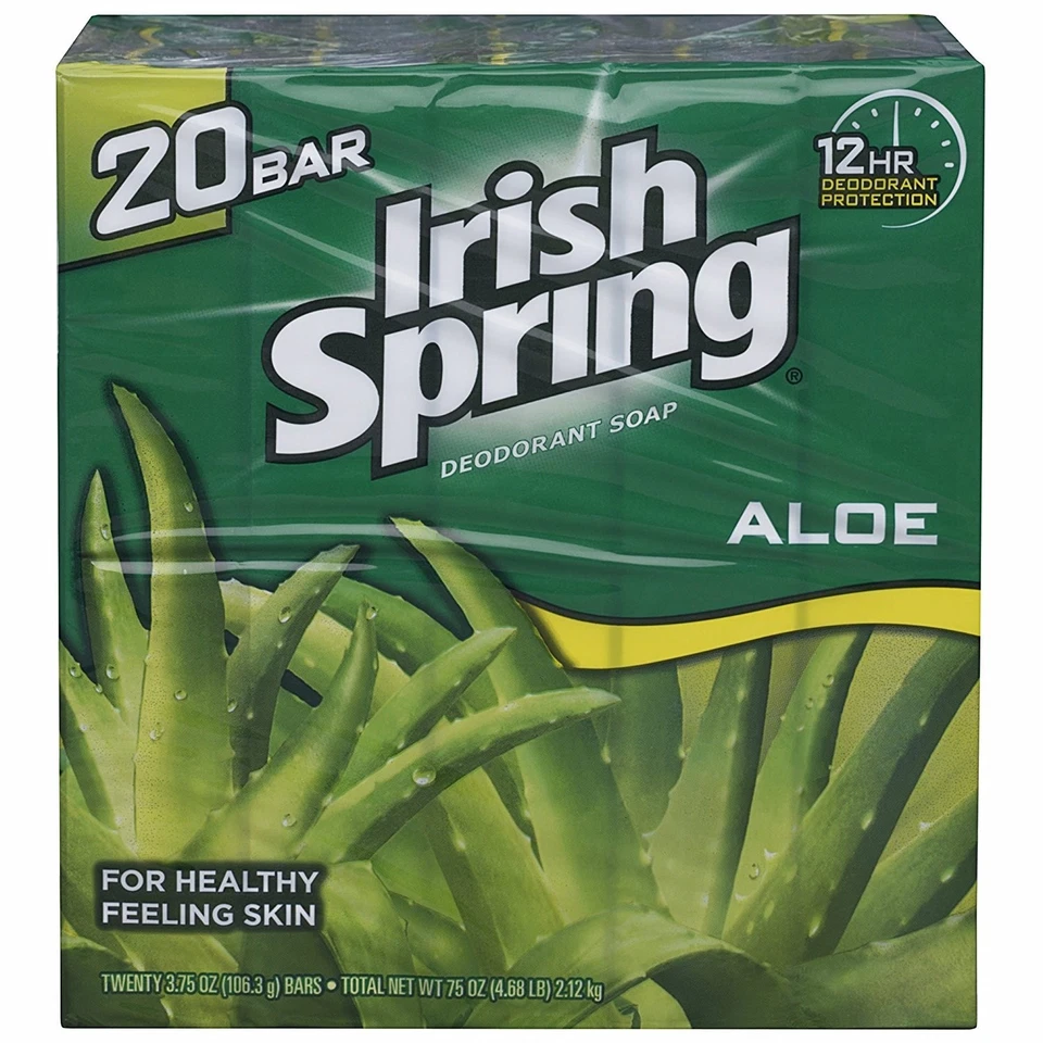 Irish Spring Aloe Bar Soap 3.75 Oz-pack of 20 Bars - Image 1 of 1
