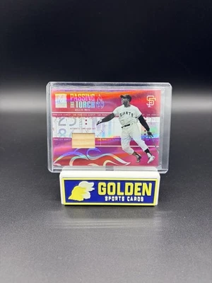 Donruss Elite Passing the Torch 2005 juego usado bate Willie Mays Andruw Jones/50 Foto 1 de 2