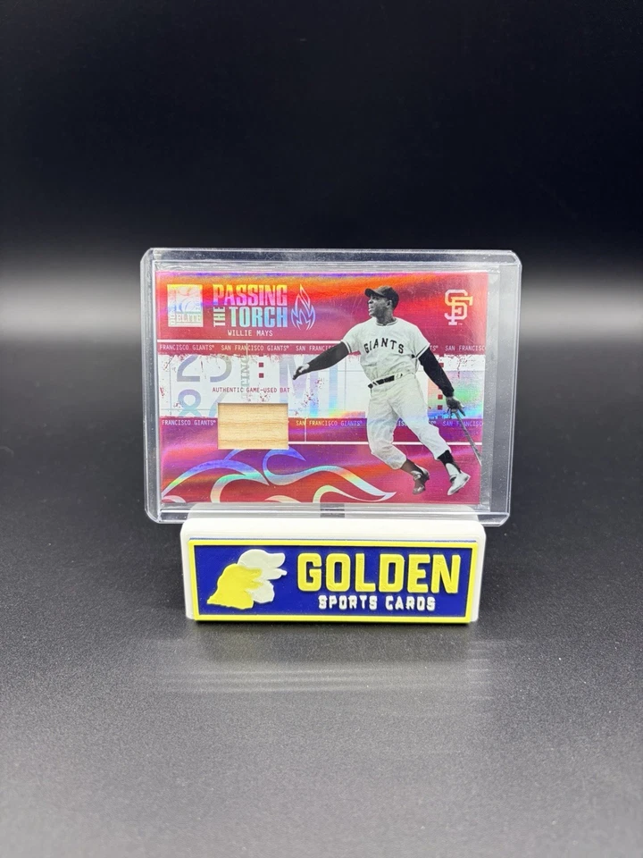 2005 Donruss Elite Передача Факела Игра Б/у Бита Вилли Мэйс Эндрю Джонс /50 - Изображение 1 из 2