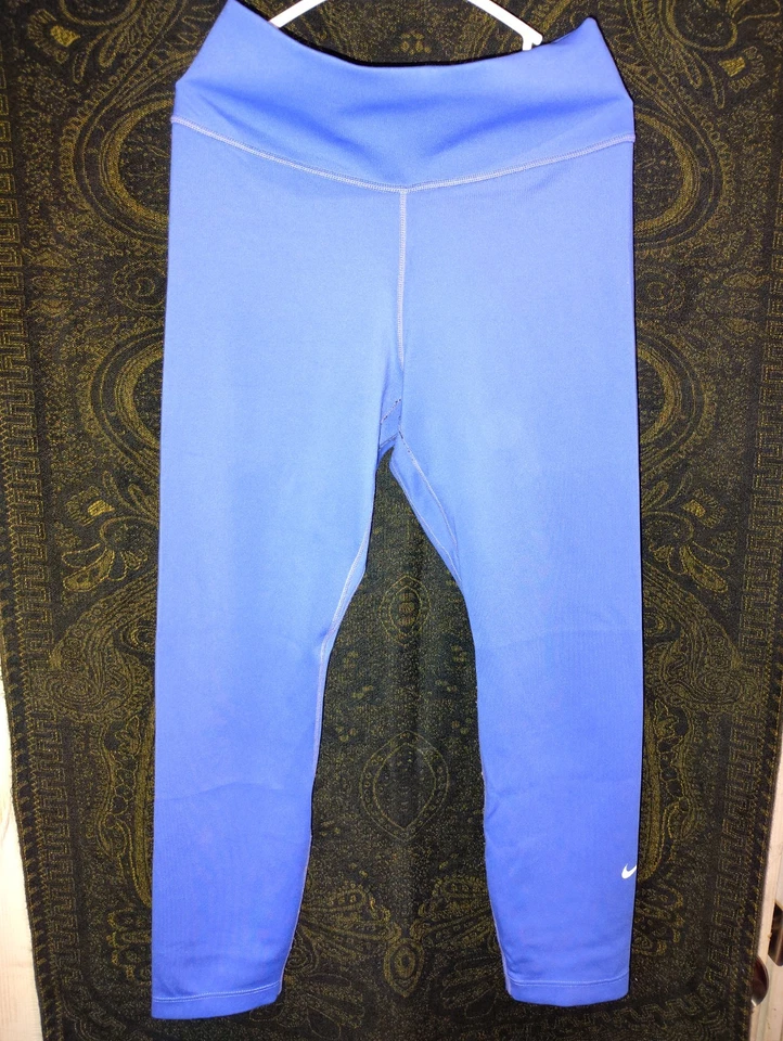 Mujer Nike Azul Claro Leggings Talla Pequeña Dri-Fit Ropa Activa Foto 1 de 4