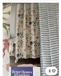 Better Homes & Gardens FABRIC Shower Curtain Tranquil Floral Pastel Watercolor - Picture 1 of 8