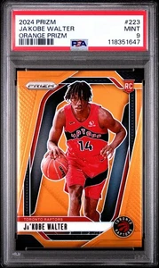 Ja’Kobe Walter 2024-25 Panini Prizm #223 Orange Prizm RC /49 PSA Mint 9! Low Pop - Picture 1 of 2