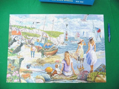 Seghetto Completo Garantito HOP Grande 500 Pezzi "Brezze Mare" 48,3 x 68,6 cm - Immagine 1 di 4