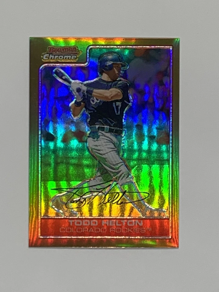 Bowman 2006 cromo oro refractor paralelo #60 Todd Helton Rockies SP 31/50 Foto 1 de 4