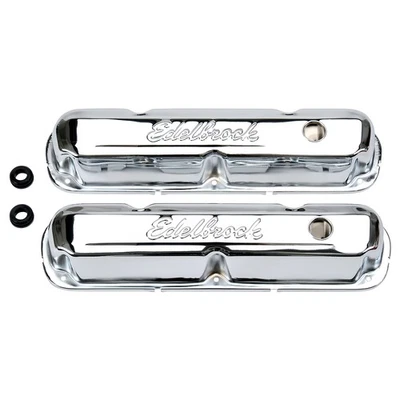 Комплект крышек клапанов двигателя Edelbrock подходит для фургона Plymouth PB300 1974 года выпуска - Изображение 1 из 4