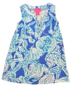Lilly Pulitzer GIRLS MINI ESSIE DRESS Blue Haven Pop Up Into The Deep XS 2-3 - Picture 1 of 8