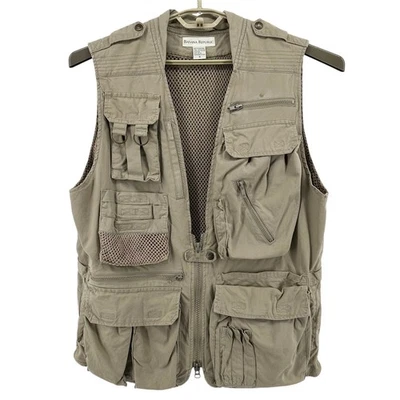 Chaleco de Carga Banana Republic Talla M Beige Utilitario Bolsillo Pesca Viaje Gorpcore Foto 1 de 4