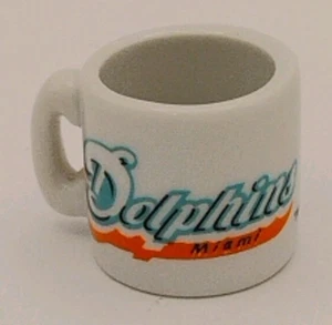 NFL Miami Dolphins 1" Miniature Ceramic Coffee Mug, Cup - Picture 1 of 8
