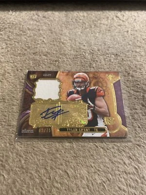 2013 TRIPLE THREADS ROOKIE AUTO RELIC TYLER EIFERT 63/75 - Image 1 of 2