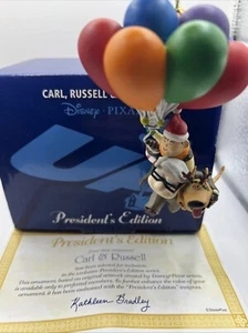 Carl & Russell UP Disney Grolier Christmas Presidents EDT Ornament NIB With COA - Picture 1 of 24