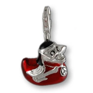 MELINA Charm Anhänger coole hippie Ente Silber 925 - Bild 1 von 1