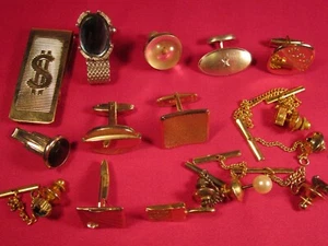 Lot of  Vintage SINGLE Unmatched CUFFLINKS [h1bm]  - Picture 1 of 1