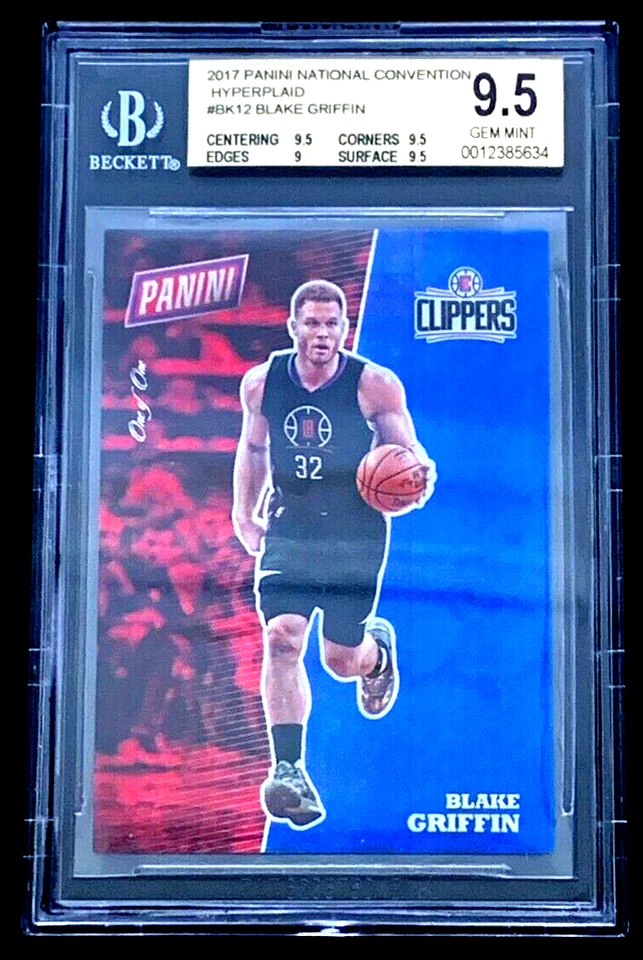 BGS 9.5 2017 SICK HYPERPLAID 1/1 NATIONAL CONVENTION BLAKE GRIFFIN G1664 - Image 1 of 3