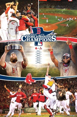 Boston Red Sox WORLD SERIES CELEBRATION 2013 Commemorative MLB 22x34 Wall POSTER Cover