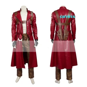 Devil May Cry 3 Dante Cosplay Custome Full Set Coat Pants Belt Accessories Set - Picture 1 of 10