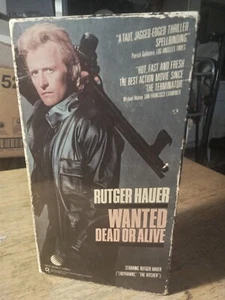Wanted Dead or Alive (VHS, 1986) Rutger Hauer - Picture 1 of 4