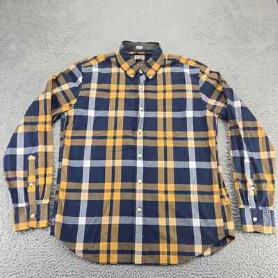 J.Crew Shirt Mens Large Blue Plaid Slim Fit Flannel Button Down Long Sleeve - Image 1 of 4