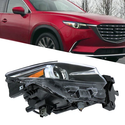 For Mazda CX-9 2016-2023 Adaptive w/AFS LED Headlight Black Passenger Right Side - Image 1 of 4
