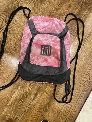 ¡Mochila sin mangas de nailon gris y rosa ligera COMPLETA! Foto 1 de 4