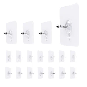 18 Pack Adhesive Wall Screws Hanging Nails, Seamless Screws for Wall Mounting... - Picture 1 of 7