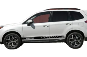 2 PCS Car Side Door Stripe Stickers For Subaru Forester SK SJ Graphics Decals - Picture 1 of 7