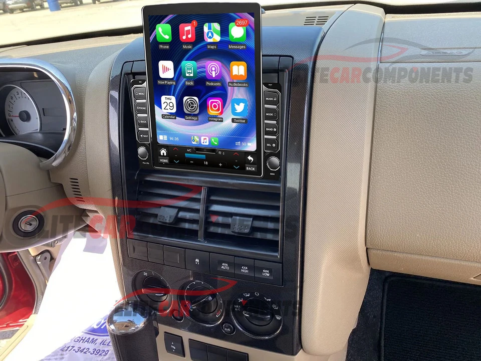 Radio estéreo para automóvil Ford Explorer 2002 2003-2010 Android 13 CarPlay GPS navegación BT Foto 1 de 4