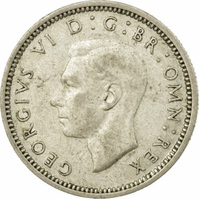 [#585354] Coin, Great Britain, George VI, 6 Pence, 1943, VF(30-35), Silver, KM:8 - Image 1 of 2