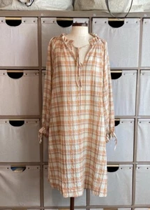 Frances Hart Plaid Midi Maternity Midi Dress Sz S Pre Owned - Picture 1 of 10