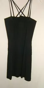 MOSCHINO Womens 0 Tuxedo SEXY RARE Vintage Black RIBBON Mini Designer Dress - Picture 1 of 8