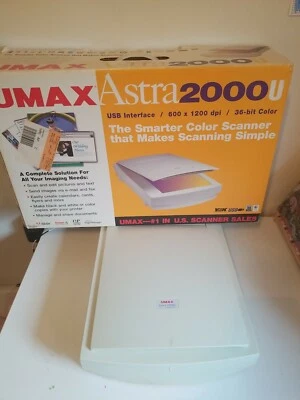 UMAX ASTRA 2000U USB ESCÁNER COLOR 12V DC Foto 1 de 4