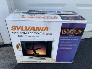 Sylvania LD155SC8 LCD TV/DVD Combo 15" Flatscreen HDTV Retro Gaming Camper Small - Picture 1 of 11