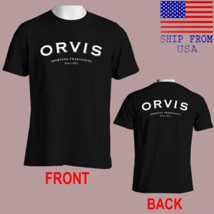Orvis Fishing Men's Black T-Shirt Size S-5XL - Picture 1 of 1