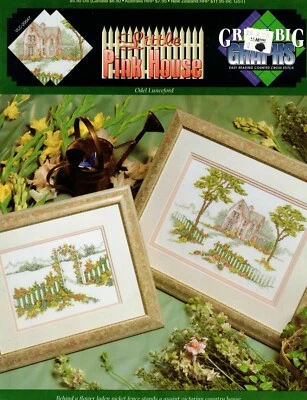 Little Pink House Frame Scenery Cross Stitch Patterns By Great Big Graphics - Image 1 of 3