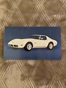 1975 Corvette Dealership Promotional Post Card GM Chevrolet NOS! Original ! - Picture 1 of 3