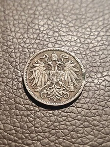 Austria, 2 Heller, 1896 KM#2801 Good Condition - Picture 1 of 2