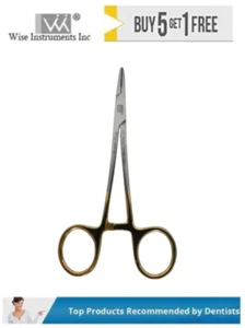 Wise Dental Surgical Forceps Halsey Needle Holder 13cm, Tungsten Carbide Insert - Picture 1 of 4